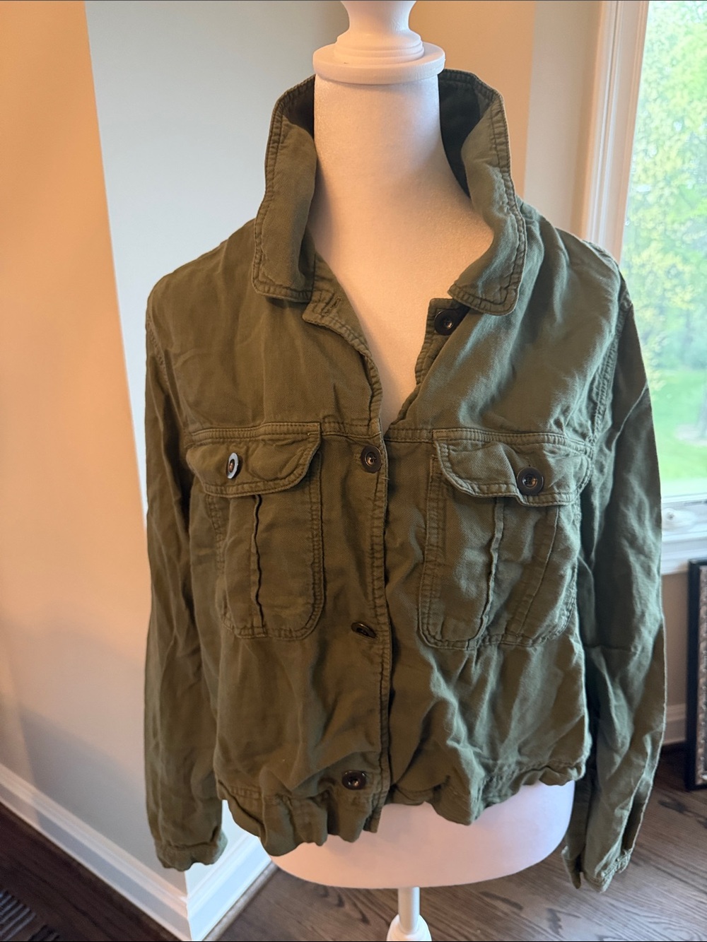 Bella Dahl Military Olive Utility Jacket